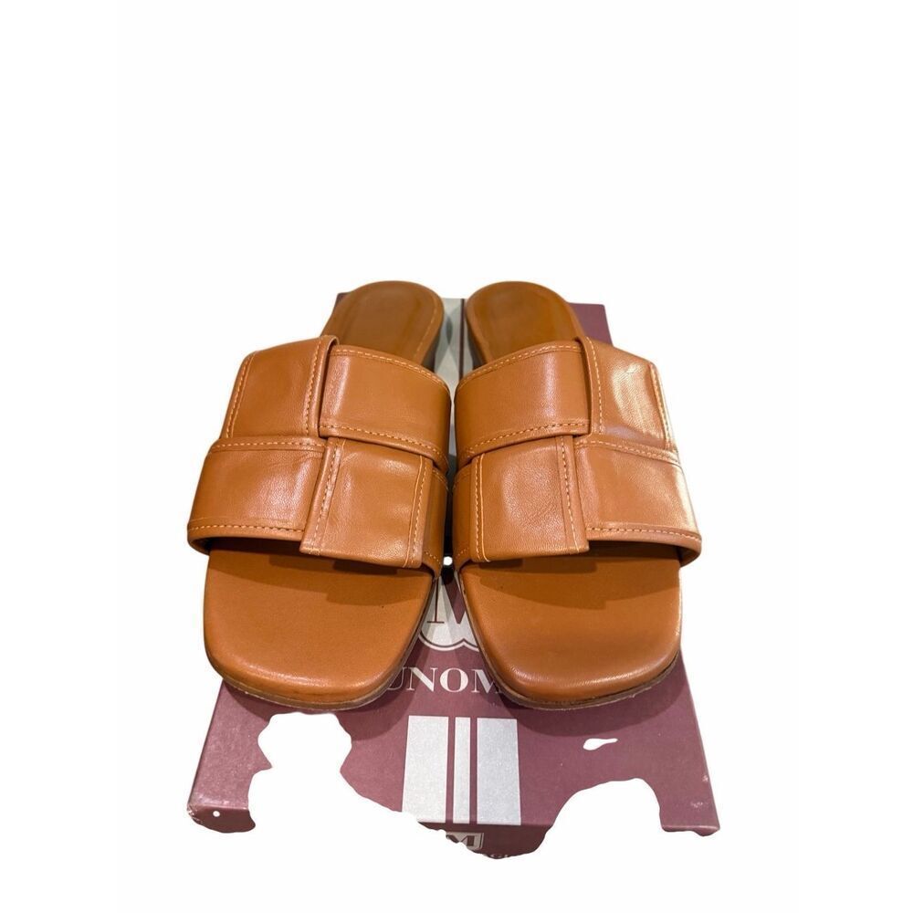 NWT Bruno Magli Nala Woven Slide Sandal (Women) 9 M, COGNAC